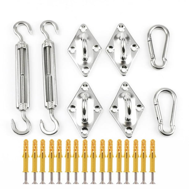 Accesorios De Fijación De Metal Para Toldo, Kit De Hardware De Acero Inoxidable Para Vela De Sombra Solar Resistente Para Herramienta De Jardín Yuarrent HA035877-00