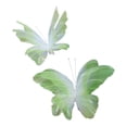 thumbnail image 1 of 2 mariposas artificiales gigantes decorativas, ligeras, para fotos de bodas. Verde, 1 of 9
