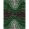 thumbnail image 4 of Well Woven Luze Green Hourglass Waves Geometric Thick Soft Plush 3D Textured Shag Area Rug 5x7 (5'3" x 7'3"), 4 of 7