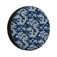 thumbnail image 1 of Fotbe Dragons Funda de Llanta de Repuesto con Estampado, Engrosada, Ajuste Universal para Jeep, Remolque, RV, SUV, Camión-14 inch, 1 of 6