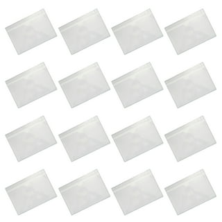 Clear Adhesive Pockets 4X6In Index Card Pockets Sleeves Self Adhesive  with5269