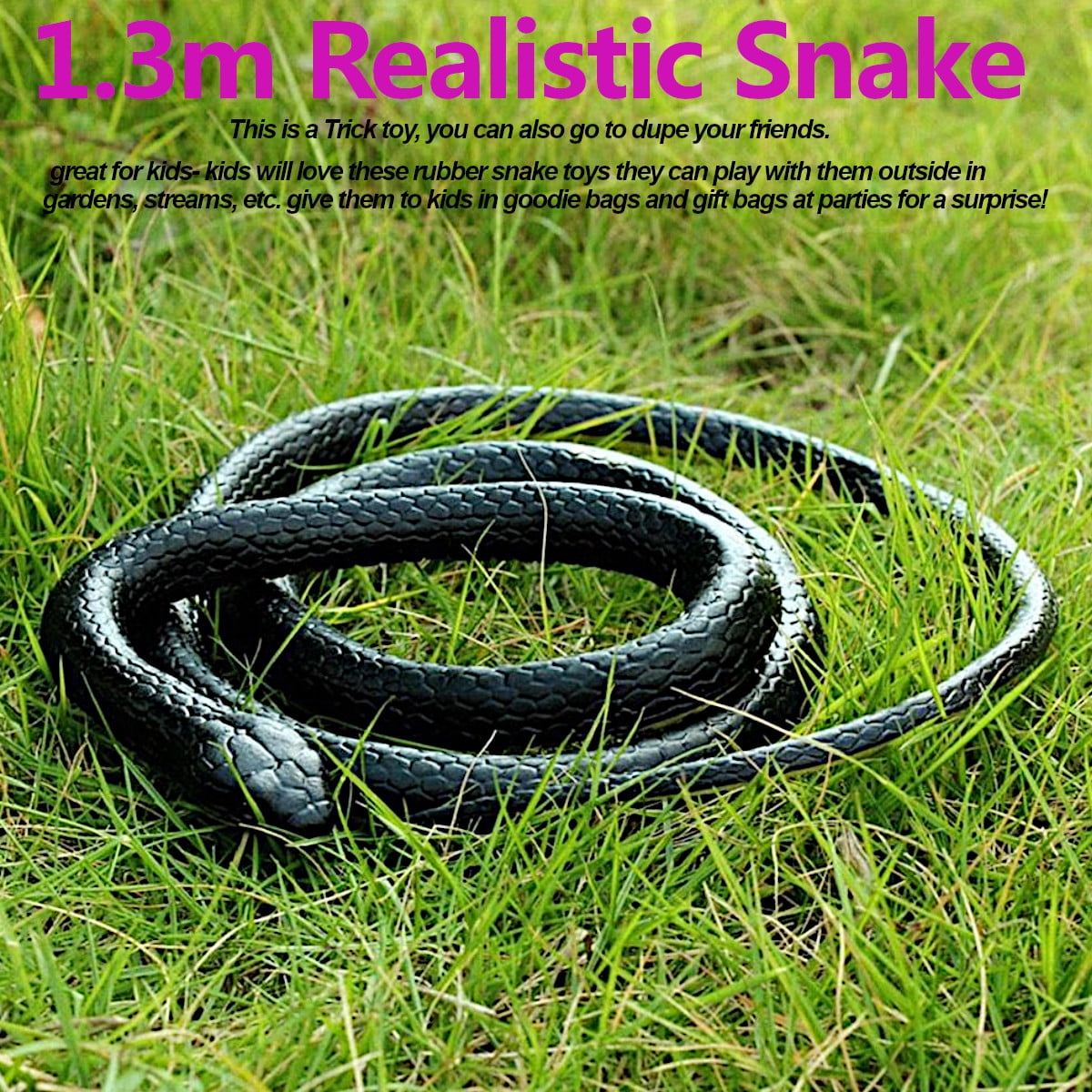 rubber rattlesnake toy