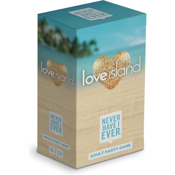 Never Have I Ever Love Island - Love Island Party Game - Uncover Secrets, Share Stories, and Clear Your Hand - The Classic Viral Hilarious and Funny Icebreaker for Adults, 3-6 Players, Ages 17 