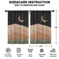 thumbnail image 2 of Blackout Kids Curtains,Brown Boho Night Landscape Pattern Childrens Insulated Curtains Set Of 2,Bedroom Essentials,Toddler Room Decor 42x63in(106x160cm), 2 of 5