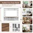thumbnail image 6 of 95"W Wall Unit TV Stand with Storage for TVs up to 80", Modern Wall Unit Entertainment Center with Cabinets and Bookshelves for Living Room, White, 6 of 8