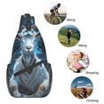 thumbnail image 5 of Lsque Forest Meditating Goat Pattern Cross Chest Bag Diagonally – Premium Durable Front Chest Sling with Adjustable Padded Strap, High-Capacity Storage, 5 of 8