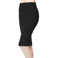 thumbnail image 2 of Urban CoCo High Waist Stretch Bodycon Pencil Skirt (Black, M), 2 of 4