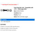 thumbnail image 2 of Front Sway Bar Link - Compatible with 1979 - 1980 Dodge B200, 2 of 2