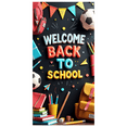 thumbnail image 3 of Colorful Welcome Back to School Banner Backdrop with School Supplies Elements Party Decorations for Classroom Decor School Events Photo Backdrop, 3 of 8