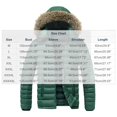 thumbnail image 2 of Ceisia Men Thick Fleece Lined Warm Winter Puffer Coat With Hood Casual Outerwear Green XL Gift, 2 of 4