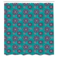 thumbnail image 2 of Ambesonne Victorian Shower Curtain, Medieval Floral Ornaments, 69"Wx84"L, Pale Pink Turquoise, 2 of 4