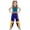 Cosplay-B, variant on Halloween Stage Role Play Cosplay Costume, Stage Role Play Stage Performance Outfit, Includes Outerwear, Vest and Shorts, Singer Role Play Suit Animee Party, 100(2-3 Years)