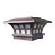 thumbnail image 1 of Farola LED con energía solar para exteriores, resistente al agua, para jardín, patio, valla (café), 1 of 5