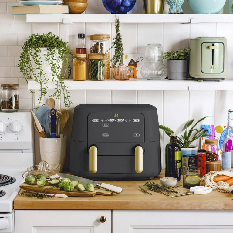  6 Quart Touchscreen Air Fryer, Oyster Grey by Drew Barrymore :  Home & Kitchen