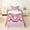 Pink, variant on Feelyou Pink Waffle Baseball Queen Sheets for Kids, Ice Cream Drip Sport Queen Sheet Sets, 4pcs, 1 Flat Sheet, 1 Fitted Sheet and 2 Pillowcases