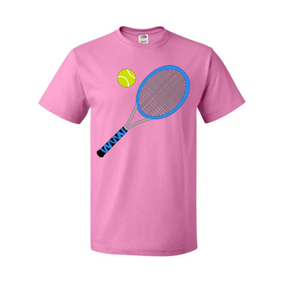 Inktastic Blue Tennis Racket and Ball T-Shirt