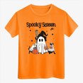 thumbnail image 7 of TOWED22 Girls Boys Halloween Shirt Cute Graphic Shirt Halloween Shirt Kids Spooky Season Fall Short Sleeve Tee Tops, 7 of 7