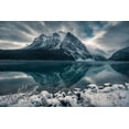 thumbnail image 2 of Macia, Ivan 24x17 White Modern Wood Framed Museum Art Print Titled - Sunrise At Lake Louise, 2 of 4
