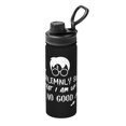 thumbnail image 1 of Juro solemnemente que no estoy tramando nada bueno. Botella de agua aislada de acero inoxidable de 18 oz, novedosa tetera deportiva, taza portátil para viajes, gimnasios al aire libre., 1 of 5