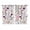 Deep purple, variant on Purple Spring Floral Kitchen Curtains Small Short 39 Inch Length, Vintage Botanical Colorful Elegant Grommet Bedroom Living Room Curtains, Light Filtering Cafe Curtain Drapes 2 Panels Set 55''x39''