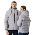 thumbnail image 4 of LOVZFMLL Vestes pour Hommes Haut Décontracté Col Rond Tricoté Faux Manches Longues Col Rond Manteau Chauffant Haut/chemise, 4 of 6