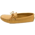 thumbnail image 2 of Minnetonka Men's Double Deerskin Softsole, Natural, 8 M US, 2 of 4