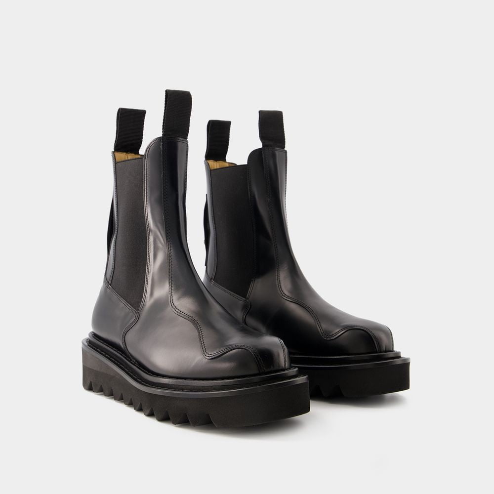 ショートブーツ・ブーティ TOGA Aj1146 Boots - Toga Pulla - Leather - Black Toga Pulla Aj1146 Boots - Leather - Black Black (Women's