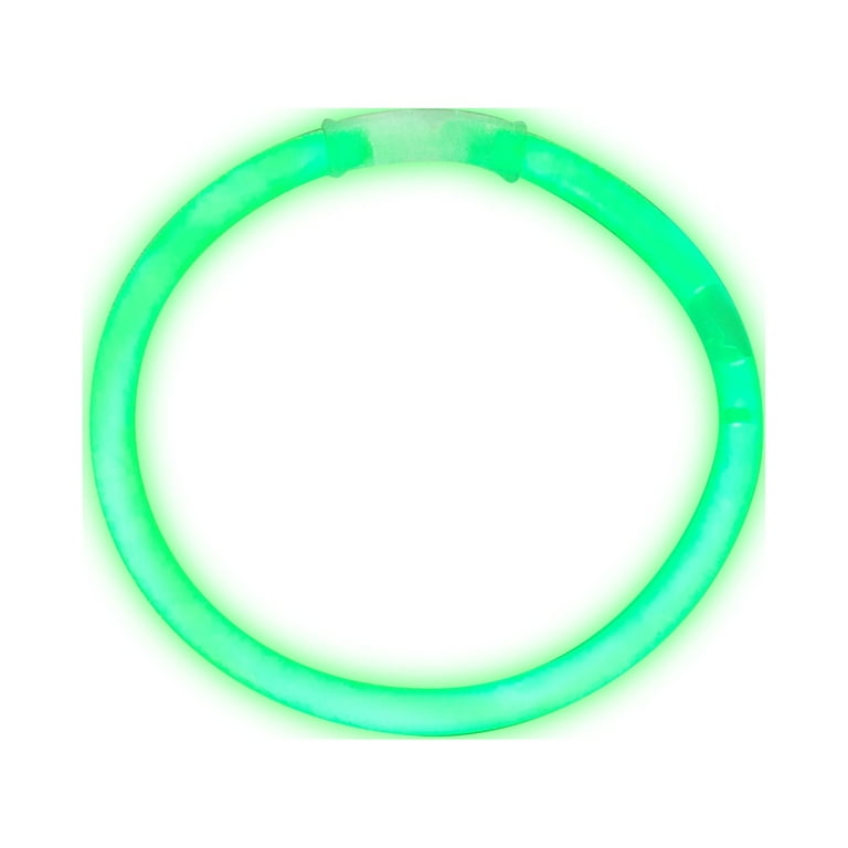 8 Premium Bi-Color Green/Purple Glow Stick Bracelets