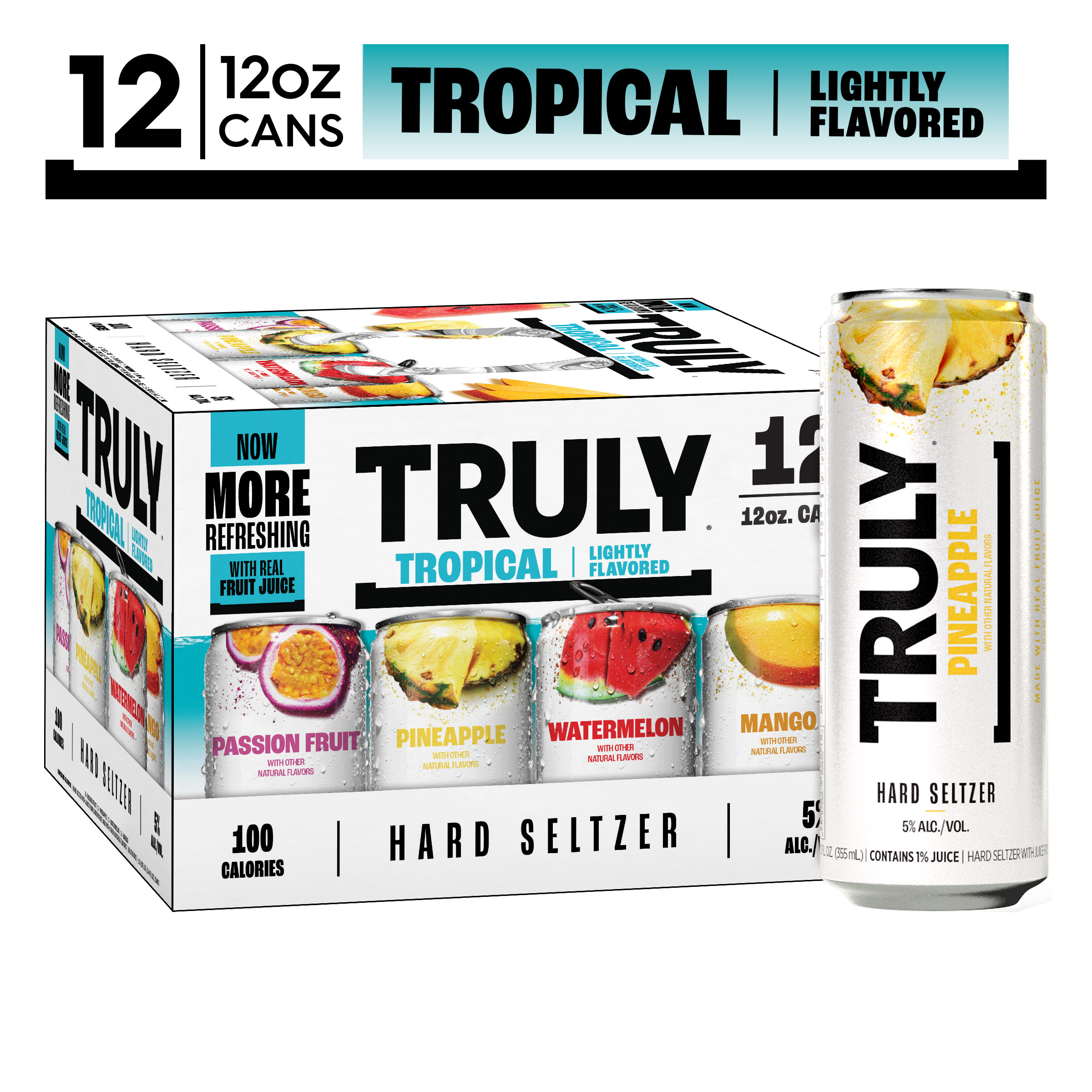 Truly Hard Seltzer Tropical Variety Pack 12 Pack 12 Fl Oz Cans Truly Hard Seltzer Tropical Variety Pack 12 Pack 12 Fl Oz Cans