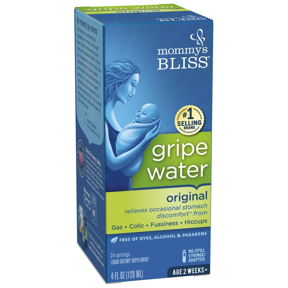Mommy's Bliss Gripe Water Original, Relieves Stomach 4 fl