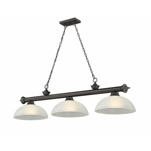 3 Light Billiard in Traditional and Classical Style-18.75 inches Tall and 14 inches Wide Bailey Street Home 372-Bel-4596664