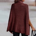 thumbnail image 5 of IROINNID Womens Sweater Turtleneck Pullover Sweater Solid Color Comfy Mid-Length Long Sleeve Crew Neck Tops Blouse Knitted Sweater, 5 of 5