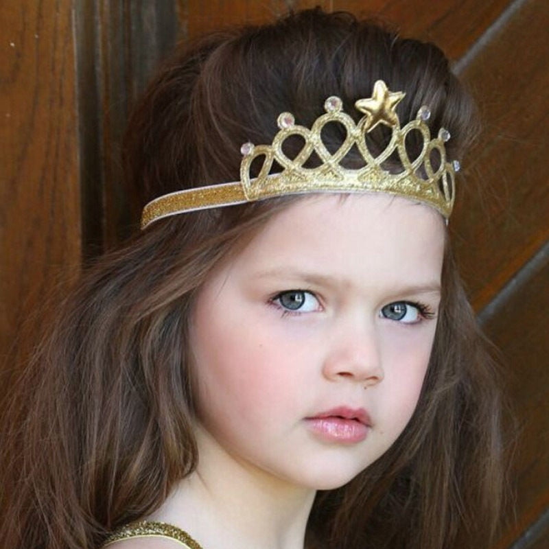 Crystal Princess Tiara Infant Hairband Baby Headwear Crown Zone Baby Hair Band