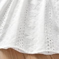 thumbnail image 4 of Robe d'Été pour Bébé Fille Robe de Princesse pour Bébé Fille Vêtements Décontractés Mode Robes de Fête pour Enfants Coton Manches Volantées Ajourées, 4 of 7