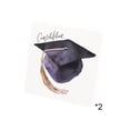 thumbnail image 2 of Graduation Thank You Cards Boxed Set - 2 Pack Watercolor Graduation Cap Thank You Greeting Cards with Envelopes, 2 of 6