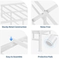 thumbnail image 4 of Full Size Metal Bed Frame, Full Bed Frames for Girls, Full Heavy-Duty Platform Bed with Heart-Shaped Design Headboard&Footboard, No Box Spring Needed/Noise-Free/Easy Assembly, White, 4 of 6