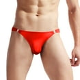 thumbnail image 1 of 5 Pack Mens Underwear Briefs Fit Translucent Ice Silk Low Waist Buckle G String T Panties, 1 of 5