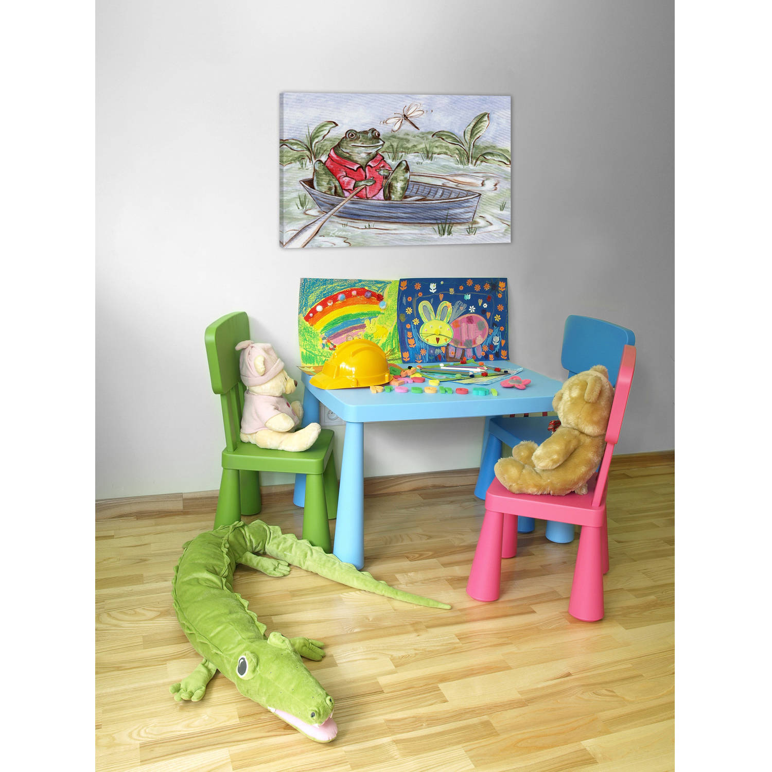 "Freddie Gone Rowing" Painting Print on Wrapped Canvas