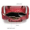 thumbnail image 4 of Eleanor Faux Crocodile-Embossed Vegan Leather Womens Satchel by Mia K, 4 of 4