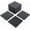 Gray, variant on TOTAL Outdoor Living 12" x 12" Composite Deck Tiles,44 Pack Interlocking Plastic Flooring for Patio, Deck,and Outdoor Spaces, Dark Grey