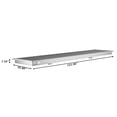 thumbnail image 2 of 24" x 120" Stainless Steel Floor Trough Drain, 14-Gauge with Subway-Style Grating & Removable Drain Basket, NSF Listed (KM-FTG-24120), 2 of 9
