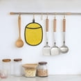 thumbnail image 5 of Pofeuu Yellow Glitter Print Silicone Pot Mat Mitten With Hanging Loop Heat Resistant Oven Mitts Non-Slip Bbq Baking Smoking Potholders, 5 of 7