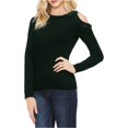 thumbnail image 2 of Suéter Vince Camuto con escote adornado para mujer negro pequeño Pull-over, 2 of 2