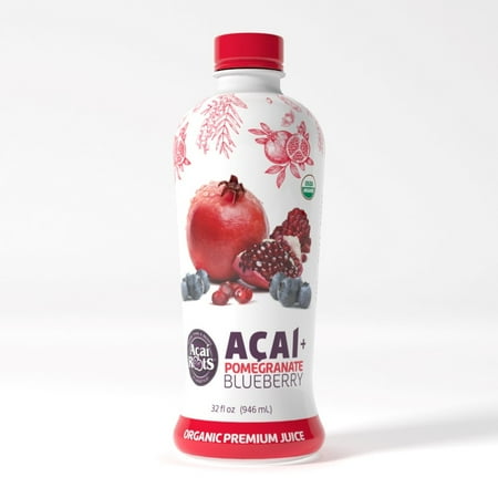 Acai Roots Organic Premium Acai Pomegranate Blueberry Juice, 32 fl oz