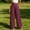 A_Wine#04, variant on Yteetum Women's Linen Wide Leg Pants Baggy Elastic Waisted Cotton Linen Palazzo Pant Summer Fall Casual Solid Loose Comfy High Waist Lounge Pant