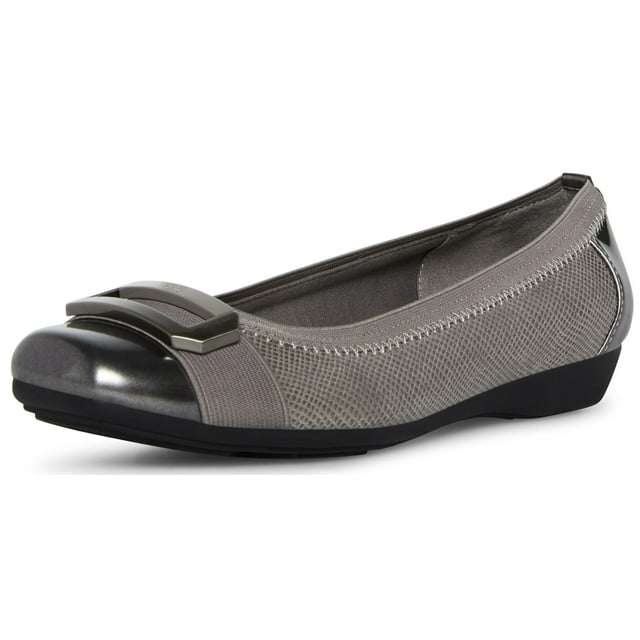 Zapatos Anne Klein Ballet Flat Uplift para mujer en peltre