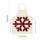 thumbnail image 3 of Delantal Navideño Xihbxyly a Cuadros rojos Resistente a Derrames, 3 of 6