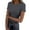 Grey, variant on Hauaitttt Women Short Sleeve Tops Crewneck Rib Knit Slim Fit Shirts Basic Tee 2025 Summer Casual T Shirt Trendy Clothes Women Casual Tee T Shirt Summer Women Shirts Layering Tee Long Sleeve Women