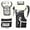 White/Black, variant on Ringside Apex Flash Sparring Gloves, IMF-Tech Synthetic Boxing Gloves with Secure Wrist Support, Ideal for Men and Women, Black/Gold, 14 oz