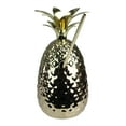 thumbnail image 2 of 7 Metallic Gold Pineapple Tumbler Summer Cup with Straw, 2 of 2